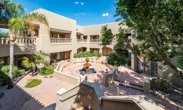 The courtyard at the Mercado at Scottsdale Ranch